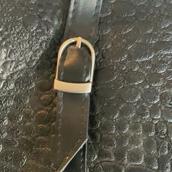 Leather Alligator embossed purse tote bag vintage - Picture 3 of 8